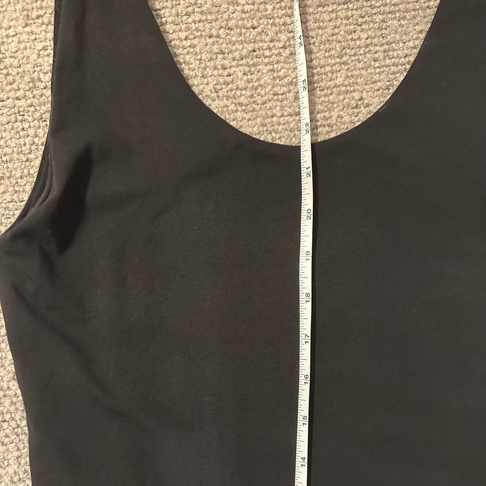 Pact Everyday Tank Bodysuit Black Capsule Wardrobe Layering Organic Cotton Small - Picture 10 of 15